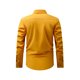 thumbnail image 3 of Blusa y camisa de manga larga con cuello vuelto para hombre, cárdigan liso de moda con cuello vuelto, camisa de negocios con botones, blusa de poliéster para hombre, 3 of 8
