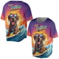thumbnail image 3 of Retro Surfing Chesapeake Bay Retriever in Cool Sunglasses Hello Summer Waves All Over Print 3D Baseball Shirt Chessie Dog Lover Softball Sport - 10001, 3 of 6