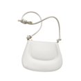 thumbnail image 3 of Bolso de hombro para mujer, bolso de mano de PU, bandolera ligera e informal con cremallera Blanco, 3 of 8