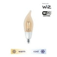 thumbnail image 3 of Philips Smart Wi-Fi Connected LED 40-Watt BA11 Filament Candle Light Bulb, Clear Tunable White, Dimmable, E12 Candelabra Base (1-Pack), 3 of 6