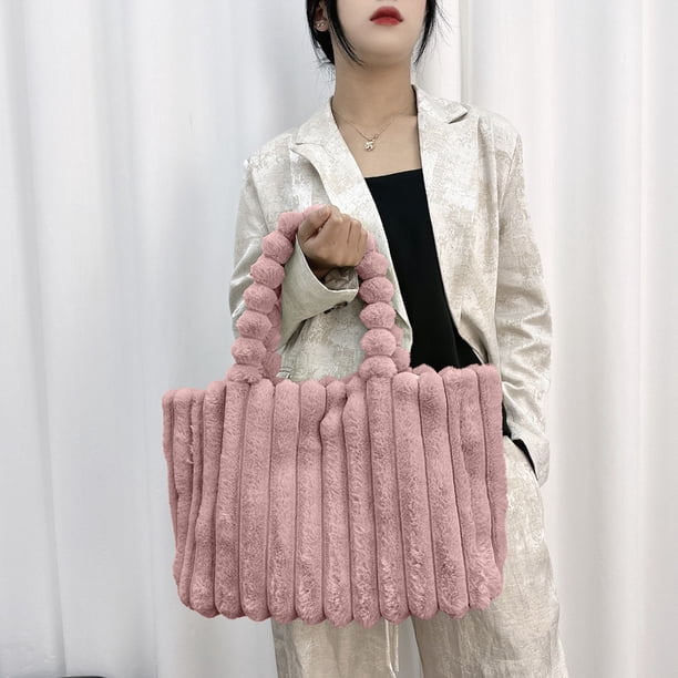 Bolso de tela suave de gran capacidad para mujer, bolso de hombro de tela gris, elegante bolso de uso diario con asa cómoda, 11.81 x 9.45 x 5.91 pulgadas, liviano 0.6 lb