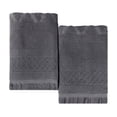 thumbnail image 3 of Superior Rolla Cotton Geometric Soft Bath Sheet Set of 2, Grey, 3 of 14