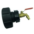 thumbnail image 2 of Adaptadores de Bidón IBC de Latón Duraderos Rosca 100 mm 3.94 Pulgadas Salida de 45 degree 14mm 14 mm shamjiam Adaptador de tanque de agua IBC de 1000L, 2 of 8