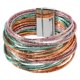 thumbnail image 5 of Pulsera de mujer tipo brazalete premium, accesorios para atuendos, fácil de usar, regalo, brazalete versátil con cierre, elegante Cham púrpura verde, 5 of 8