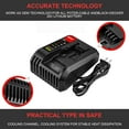 thumbnail image 4 of 2Pack 6.0Ah 20V Max Lithium Battery Replacement for Porter Cable 20-Volt Power Tools PCC685LP PCC680L PCC681L PCC682L PCC685L + Porter-Cable 20V Battery Charger, 4 of 5