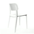 thumbnail image 4 of Viro White Modern Stackable Side Chair (Set of 4), 4 of 7