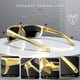 thumbnail image 4 of Gafas de sol ATTCL Polarizadas Modelo 5001 para Hombre - Dorado y Negro, 4 of 9