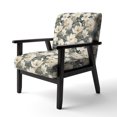 thumbnail image 3 of Designart « Rose Garden In White And Green » Fauteuil d'Appoint Rembourré à Motif de Roses Blanches - Fauteuil de Style Cottage pour Chambre, 3 of 7