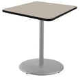 thumbnail image 4 of Hampden Furnishings Bennet Collection Steel Frame 36" Square Top, Round Base, 42" Height, Cafe Table Grey Frame/Grey Nebula Top, 4 of 5