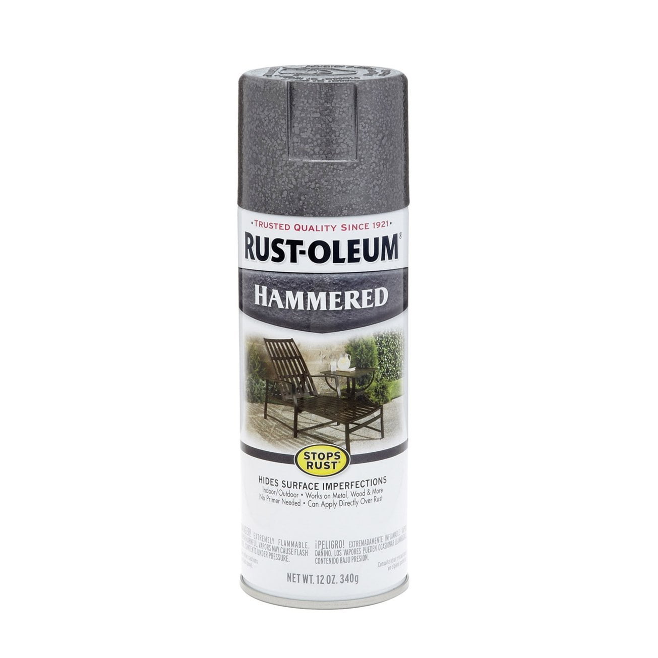 Gray Hammered Enamel Aerosol Spray Paint [Set of 6]