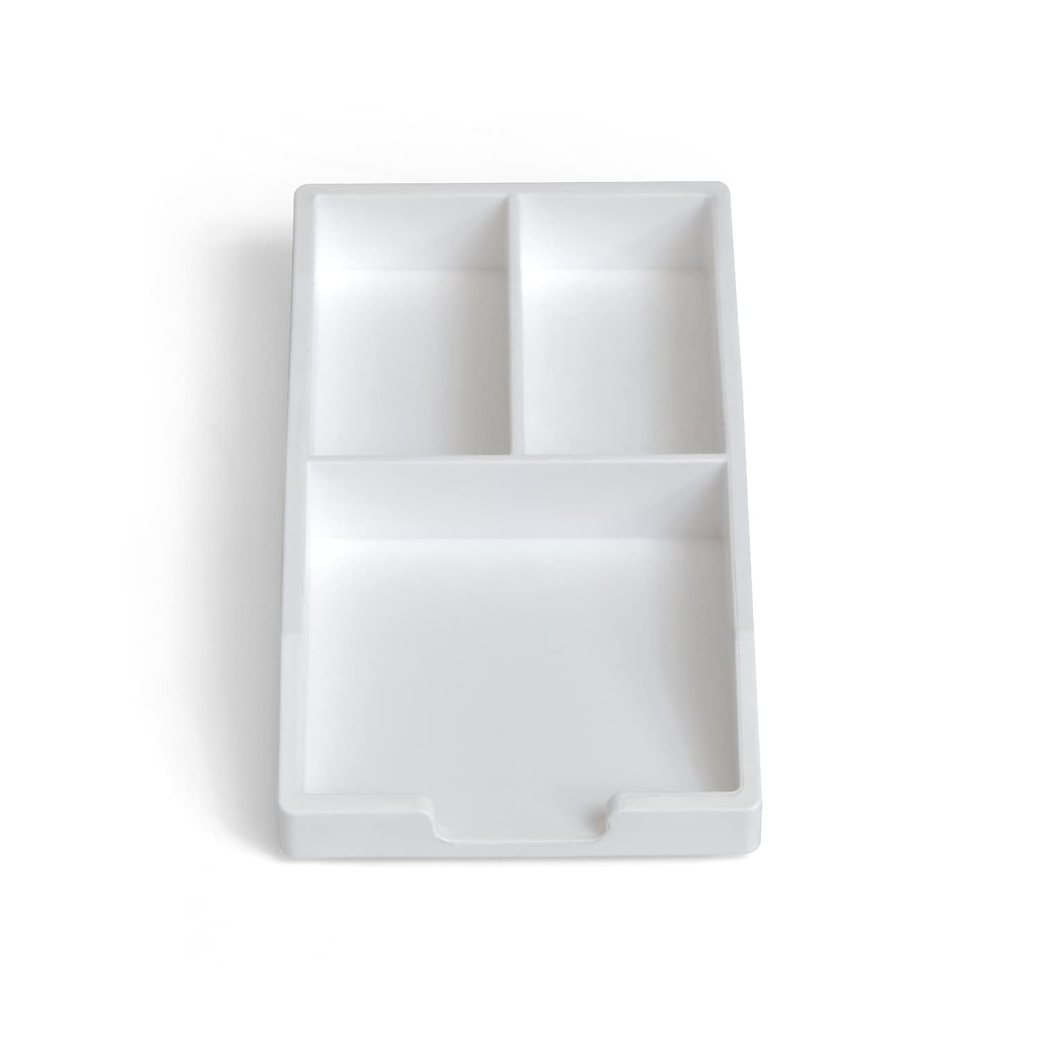 TRU RED Stackable Plastic Accessory Tray White TR55244 - Walmart.com