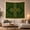 Celtic Clover Knot, variant on Celtic Shamrock with Gold Knots on Dark Green, Mystical Folk Art for Celtic Decor Enthusiasts, Irish Wall Art Decor, St. Patrick's Day Gift, Tapestry Wall Hanging for Living Room and Bedroom