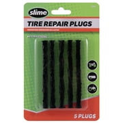 Slime Tire Repair 4" Long Plugs, 20252, Black, Pack of 5