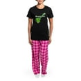 thumbnail image 4 of CafePress - Shamrockin Women's Dark Pajamas - Women's Short Sleeve Print T-Shirt and Pants Dark Cotton Pajama Set, 4 of 7