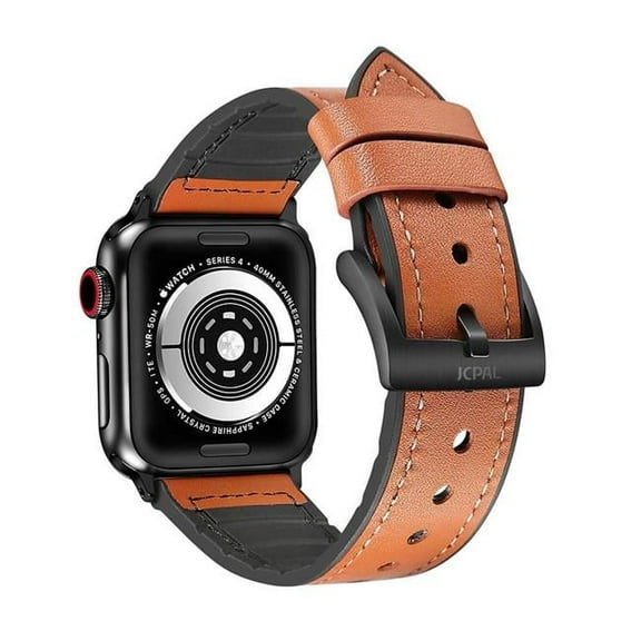 Gentry Leather Band for 0.95 mm Apple Watch - Coffee Brown