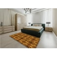 thumbnail image 5 of Ahgly Company Machine Washable Indoor Rectangle Transitional Orange Area Rugs, 5' x 7', 5 of 7