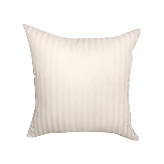 Btomtd Striped Fabric Interwoven Cotton Throw Pillow Inserts, Soft and Cozy Sofa Cushion Core, Home Pillow Inner Lining for Throw Pillows (24 x 24 inch, Beige)