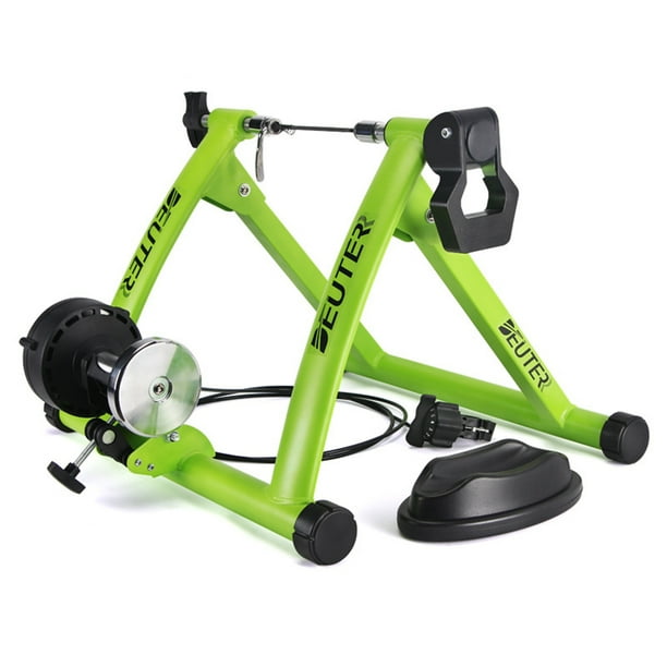 Foldable Magnetic Bike Trainer Stand With 6 Resistance Levels Cycling Rack Indoor Bicycle Exercise Training Stand For 26 28 Inch Bike Tires Walmart Com Walmart Com