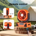 thumbnail image 2 of Ventilador Recargable AISVELDY para Camping con Batería y Luz LED 20h, 2 of 7