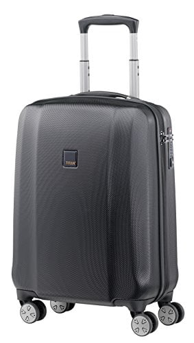 Titan Xenon 100% Polycarbonate Hard Spinner Luggage German Designed Large, Bl 