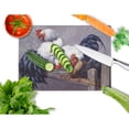 thumbnail image 2 of Carolines Treasures BDBA0208LCB Roosters Roosting Glass Cutting Board Large, 12H x 16W, multicolor, 2 of 2