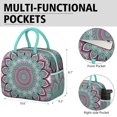 thumbnail image 6 of Tribal Boho Mandala Thermal Lunch Bag - Waterproof, Lightweight & Splash-Proof for Commuters, 6 of 6