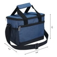 thumbnail image 2 of Unique Bargains Insulated Lunch Bag Leakproof Lunch Box for Work Office Navy Blue, 2 of 6