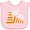 AD-Pink, variant on Inktastic Lil Sis with Construction Cones Girls Baby Bib