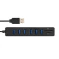 thumbnail image 1 of Hub USB, Combo USB 2.0 De 6 Puertos Con Lector De Tarjetas SD TF, Plug And Play Para 7 8 10 2000 ME XP Vista, Mac OS9.1 O Posterior, 1 of 7