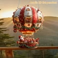 thumbnail image 4 of Dserfhy Christmas Hot Air Balloon Ornaments 2D Acrylic Xmas Tree Pendant Cartoon Santa in Hot Air Balloon Hanging Decoration for Trees Doors Windows Decor, 4 of 7