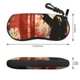 thumbnail image 2 of Balery Silhouette Trumpet Red Art for Zipper Sunglasses Case, Eyeglasses Cases, Protective Case For Glasses,Flexible Eyewear Storage,Multi-Purpose Key Lock Case, 2 of 6