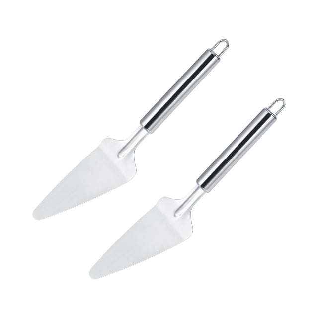 Pala Para Pasteles, Cortador De Pizza, Espátula De Acero Inoxidable, Espátula Para Alimentos, Utensilio Antiadherente Para Hornear Pasteles, 2 Uds.