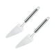 thumbnail image 1 of Pala Para Pasteles, Cortador De Pizza, Espátula De Acero Inoxidable, Espátula Para Alimentos, Utensilio Antiadherente Para Hornear Pasteles, 2 Uds., 1 of 7