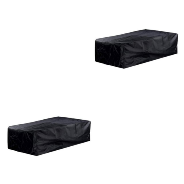 kurtrusly Extend Lifespan Of Outdoor Billiards Table With Durable Polyester Cover Black black 2Set