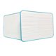 thumbnail image 4 of Pizarra de borrado en seco de doble cara Mini tablas blancas 9x12 pulgadas Borde azul Sunnimix pequeña pizarra blanca, 4 of 6
