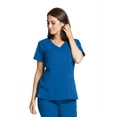 thumbnail image 1 of Grey's Anatomy Spandex Stretch Kim Top-3 Pocket V-Neck Top, 1 of 2