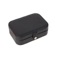 thumbnail image 2 of Caja de almacenamiento de joyería Zulema de cuero PU Negro, 2 of 8