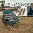 thumbnail image 2 of Oversized XL Padded Camping Chair w/Cell Phone Holder, Large Camp Lounge Chair, Foldable Lawn Chair w/Cup Holder,Carry Bag for Outdoor Hiking, Beach, Picnics, Heavy-Duty 400-lbs Capacity, 2 of 6