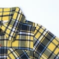 thumbnail image 5 of Little Boys Shirts & Tops Kids Toddler Flannel Shirt Jacket Plaid Long Sleeve Lapel Button Down Shacket Baby Boys Girls Fall Shirt Top Coat Outwear, 5 of 9