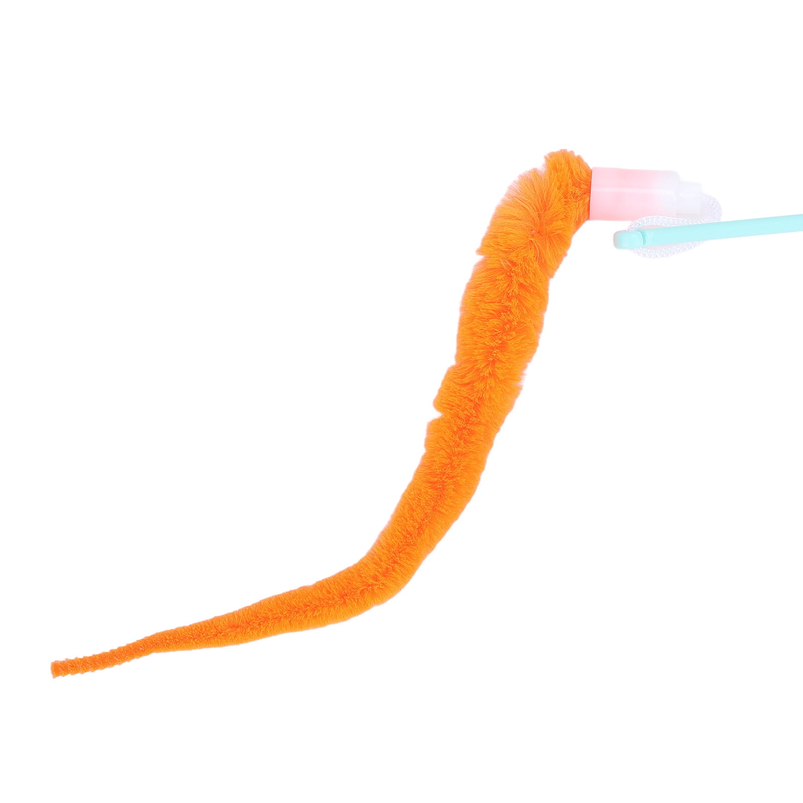 YAHHU Interactive Electric Cat Toy Smart 4-Speed Rotatable LED Teaser Stick With Feathers Low Noise Operation For Feline Exercise Green (5.12 inches / 13 cm)