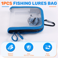 thumbnail image 6 of Fishing Lure Wrap Clear Lure Covers for Rod Fabric Hook Blue,1pcs Fishing Lures Bag,Blue, 6 of 9