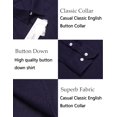 thumbnail image 5 of COOFANDY Men's Casual Linen Button Down Shirt Chambray Plain Oxford Dress Shirt, 5 of 6