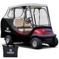 thumbnail image 1 of NEH 2 Person Golf Cart Enclosure 55" Short Roof, 600D Portable Transparent Driving Golf Cart Cover Storage, Golf Cart Accessories, Compatible with EZGO TXT/RXV, Yamaha, Club Car DS Precedent, 1 of 7