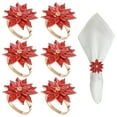 thumbnail image 3 of Napkin Ring Christmas Decor 1Pc Durable Red Metal Gift Xmas Home Table Decoration, 3 of 11