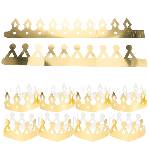 KAKOWELY 24 piezas de sombreros de corona dorada para niños, coronas de cumpleaños, celebraciones, baby shower, suministros para fiestas, accesorios para fotos