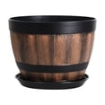 thumbnail image 1 of Macetas de barril para plantas, contenedor para plantas, decoración, maceta para el hogar, interior 10l, 1 of 9