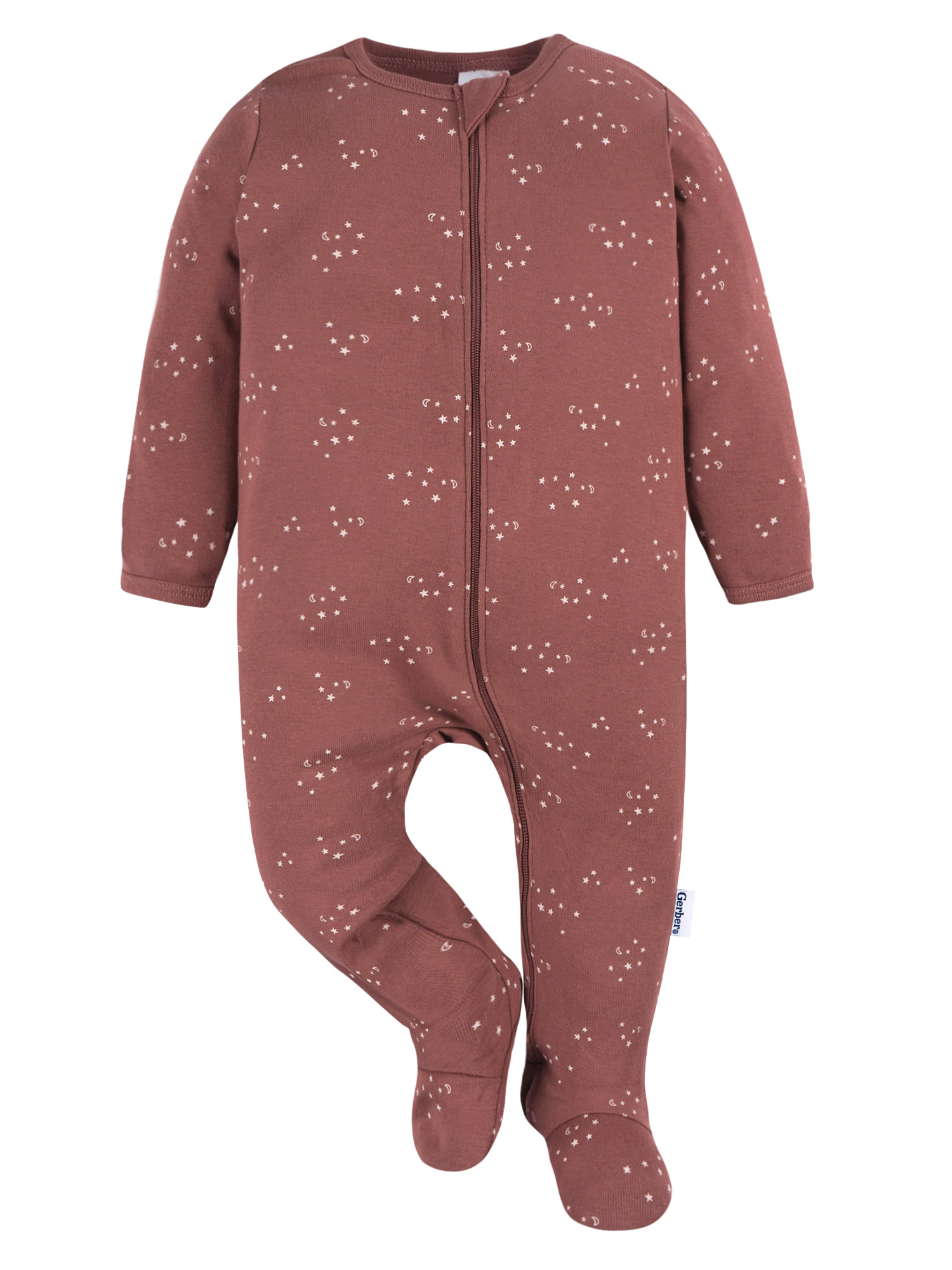 Gerber Baby Girl Sleep´N Play Footed Cotton Pajamas, 2-Pack, Sizes Newborn - 3/6 Months - image 3 of 12