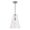Nickel, variant on JONATHAN Y Arlo 11.5" 1-Light Mid-Century Modern Iron/Seeded Glass LED Pendant, Nickel/Clear