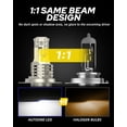 thumbnail image 3 of Bombillas LED AUTOONE 2024 9003 H4 HB2 para moto Hi Lo, antiniebla, 3 of 7