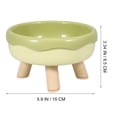 thumbnail image 2 of Raindrops Raised Food Bowl Bowl Green Ergonomic Design for Daily Use 1Pcs, 2 of 6